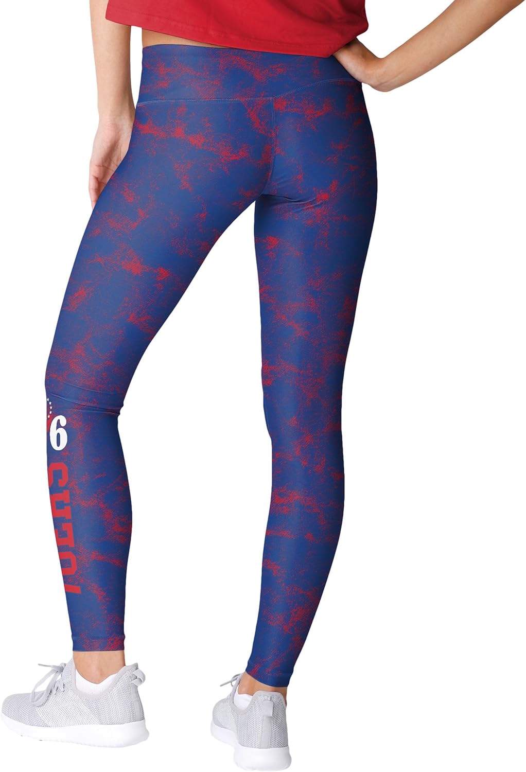 foco nba womens nba team color cloud leggings philadelphia 76ers x-large team color