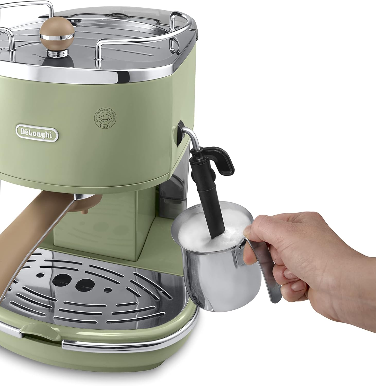 DeLonghi ECOV 311.GR Cafetera automática independiente, 1100 W, 1,4 L, 15  bares, acero inoxidable, verde : Amazon.es: Hogar y cocina