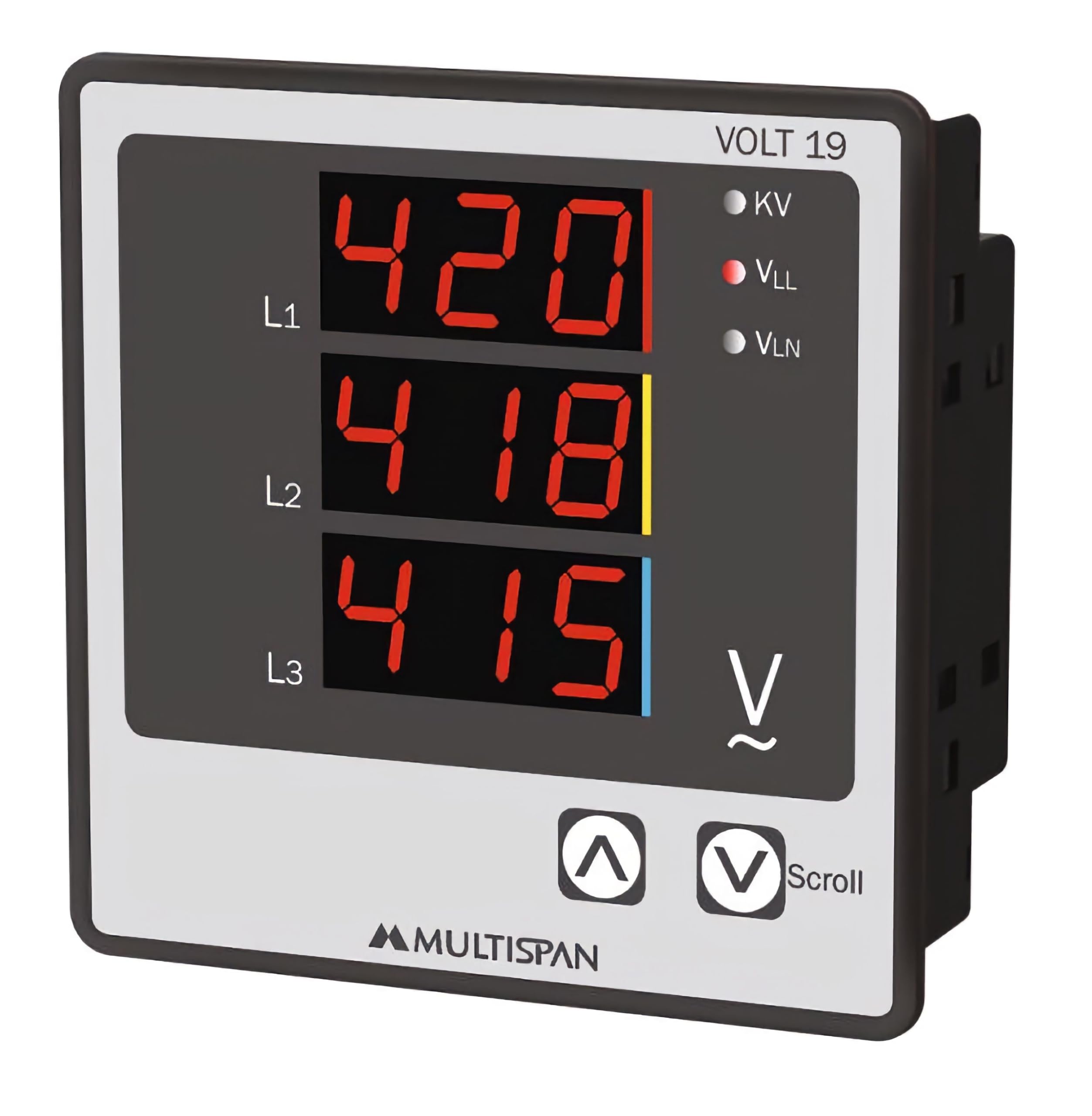 Multispan VOLT-19, Three Phase Volt Meter (Panel Meter) 96x96mm (B0CT8DG3ZF) Amazon Price History, Amazon Price Tracker