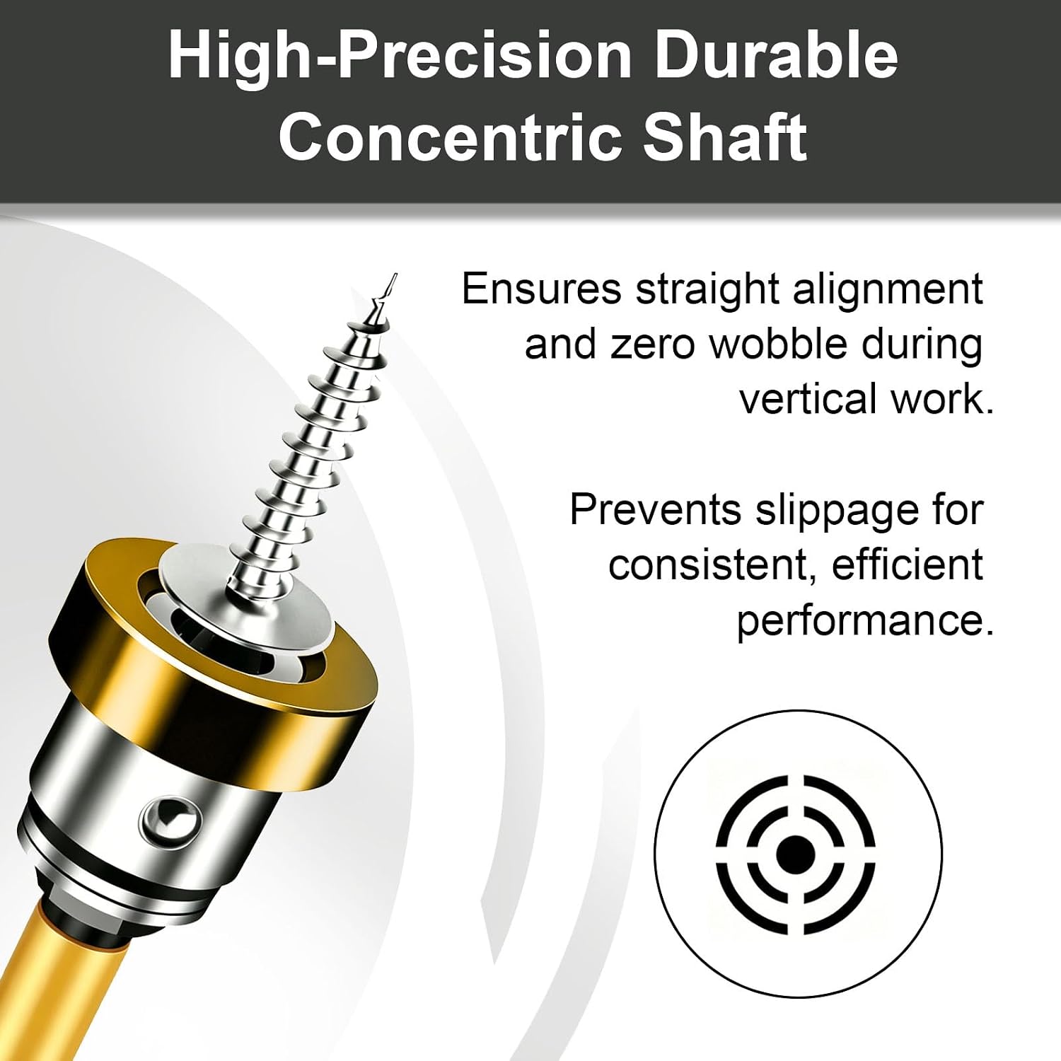 6pcs Drywall Screw Setter Set, 1/4" Hex Adjustable Depth Positioning Bits with Magnetic Bit Holder Extension Bar, Magnetic Positioning Screwdriver Bits, for Sheetrock and Plasterboard Screws (Yellow) image 5