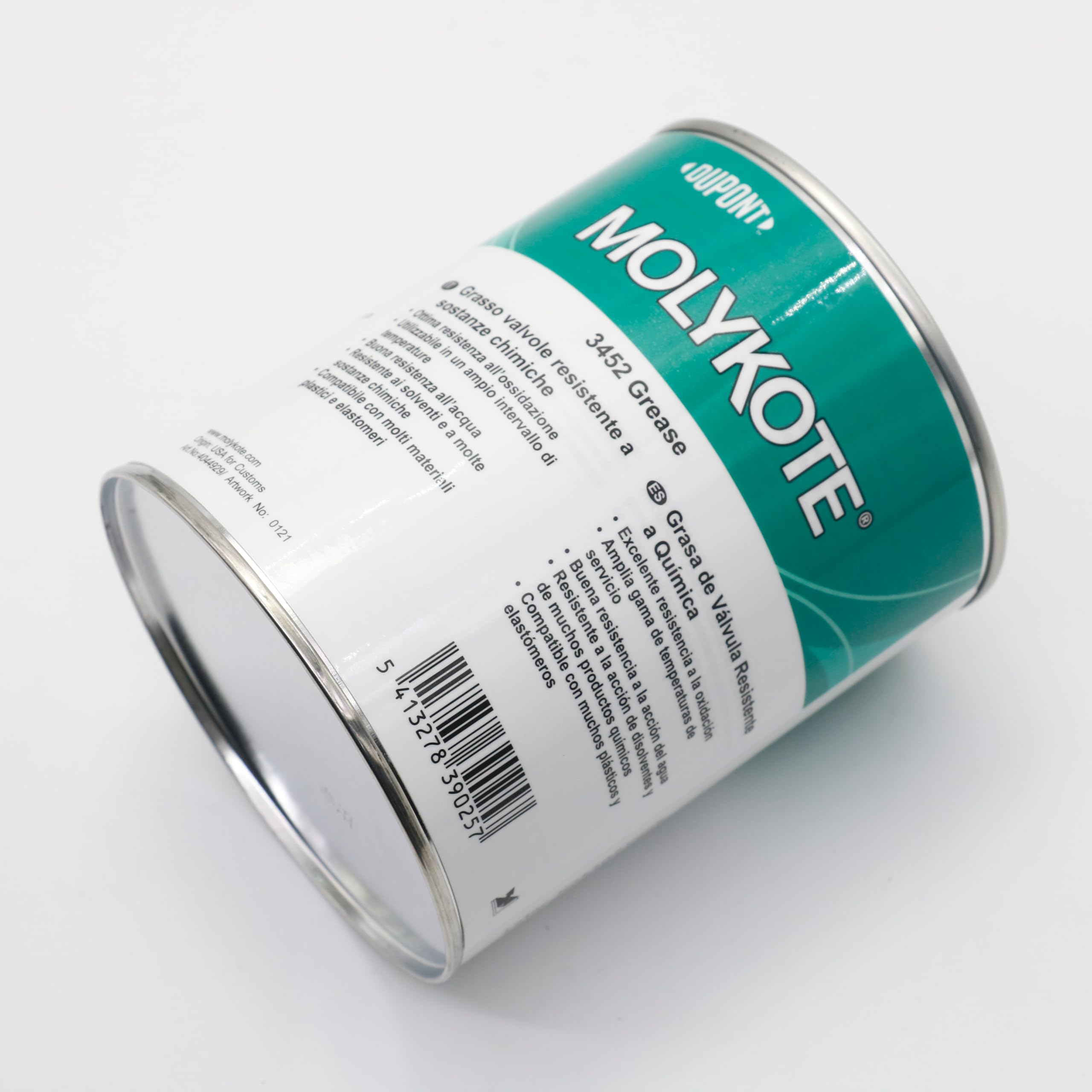 MOLYKOTE 3452 FS - Grasa lubricante para válvula de alto rendimiento (1 kg, Dow Corning 3452)
