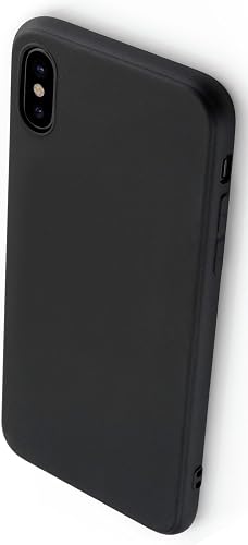 COVERbasics Slimmy 0 3mm per Apple iPhone iPhone 10s con Bordo Proteggi Fotocamera Cover Custodia Morbida Silicone Gel Gomma TPU Nero Opaco Frosted Matte Flessibile Sottile Fina Ultra Thin Slim