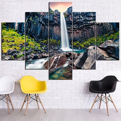 Vista 208 de Paisaje de 5 piezas pintura sobre lienzo