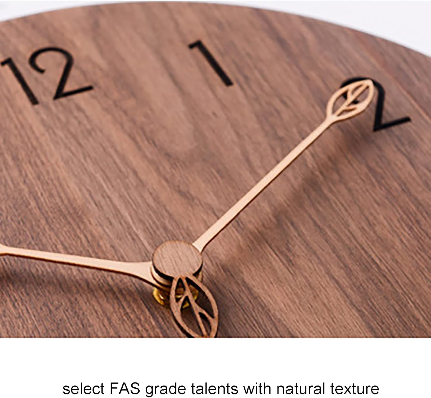 JATIBOSH Rustic Farmhouse Wall Clock 12 Inch Battery Operated Hunging Clock Silent Non Ticking Vintage Wooden Outdoor Clock Home Decor Clock for Pool Garden Patio Office(Battery Not Included)