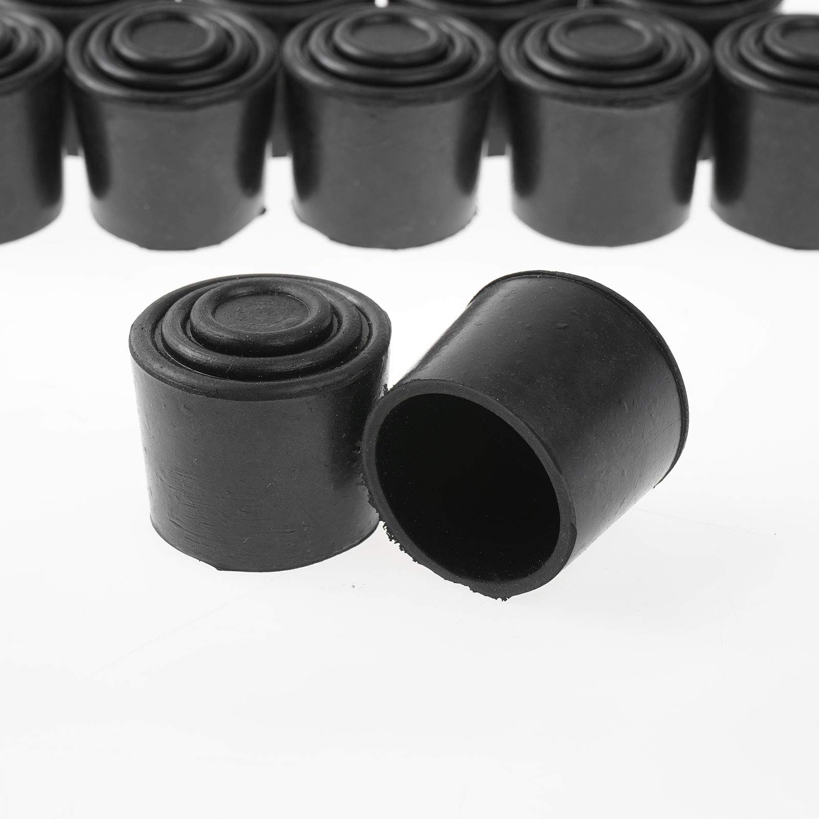 Lot de 12 pieds de chaise en caoutchouc C pour protection de sol antidérapants pour bureau, maison, table résistante aux rayures, facile à installer