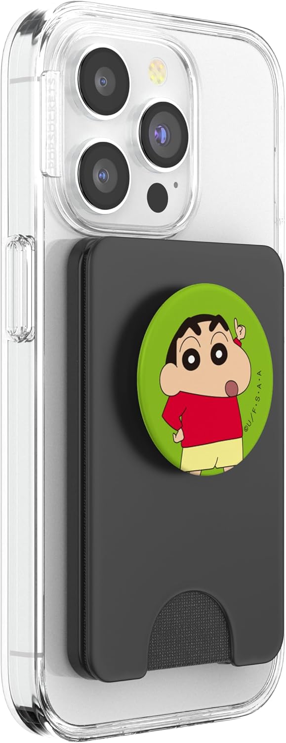 Crayon Shin-chan Shin-chan is a Popular Person PopSockets PopWallet for MagSafe