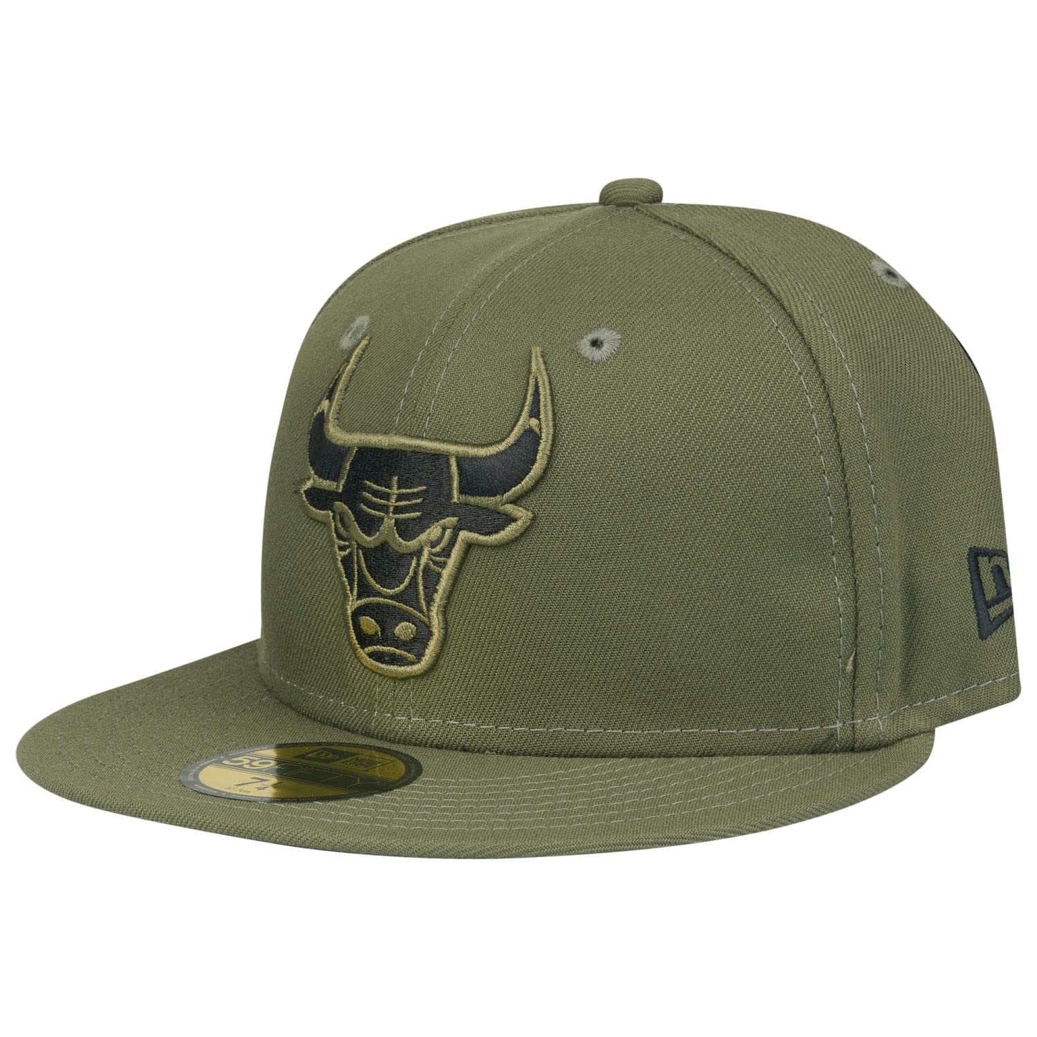 New Era 59Fifty Fitted Cap - NBA Chicago Bulls Oliv - 7 1/2