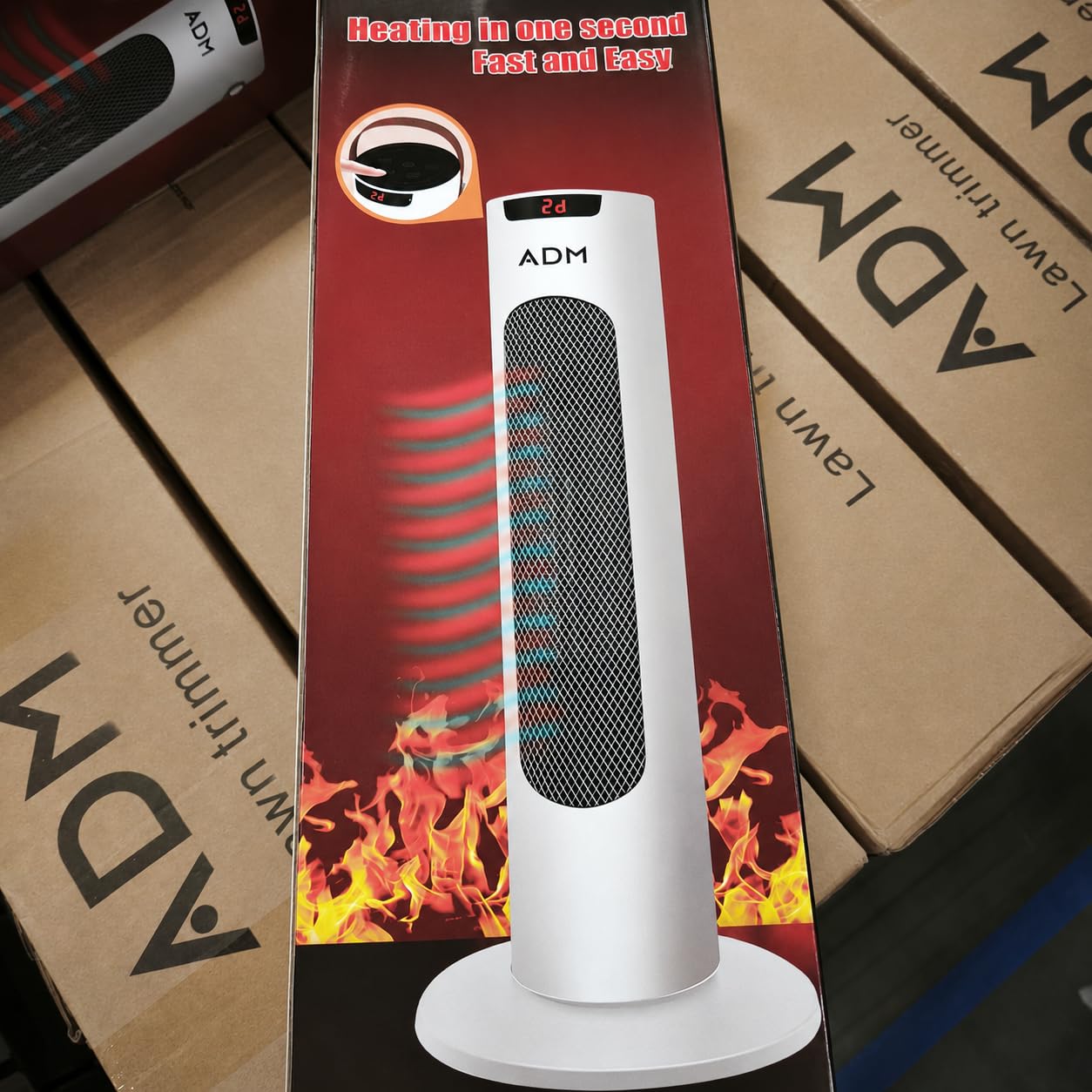 Ventilador de Torre & Calefactor Silencioso - Frío o Calefacción - 2 en 1 - Termoventilador Invierno o Verano - Bajo Consumo - Mando a Distancia - Aire Frío o Caliente