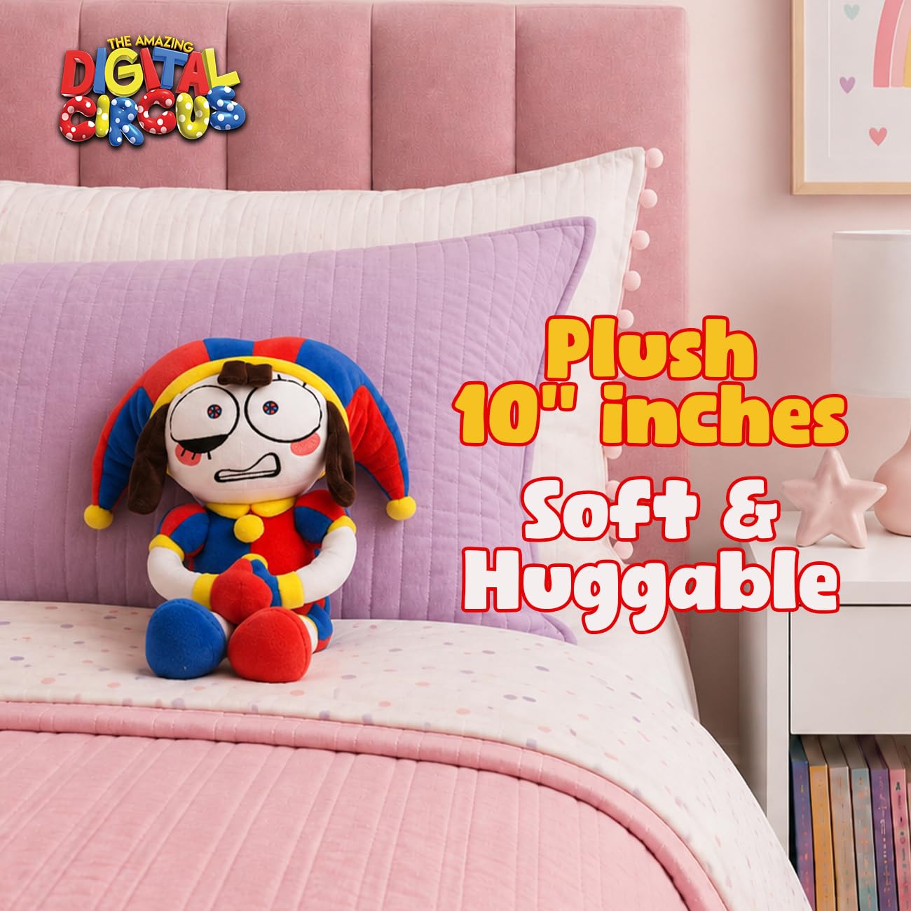 Just Toys LLC The Amazing Digital Circus – 10″ Pomni Plush Toy