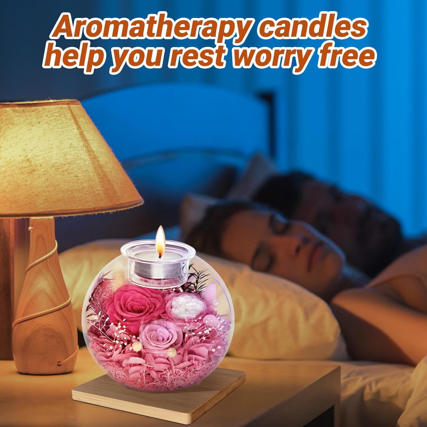 Preserved Roses Birthday Gifts for Her, Flower in Glass Dome with Scented, Flower for Women Mom Wife Daughter Girlfriend on Birthday Mothers Day Anniversary Valentines Day Christmas (Pink) - Image 4