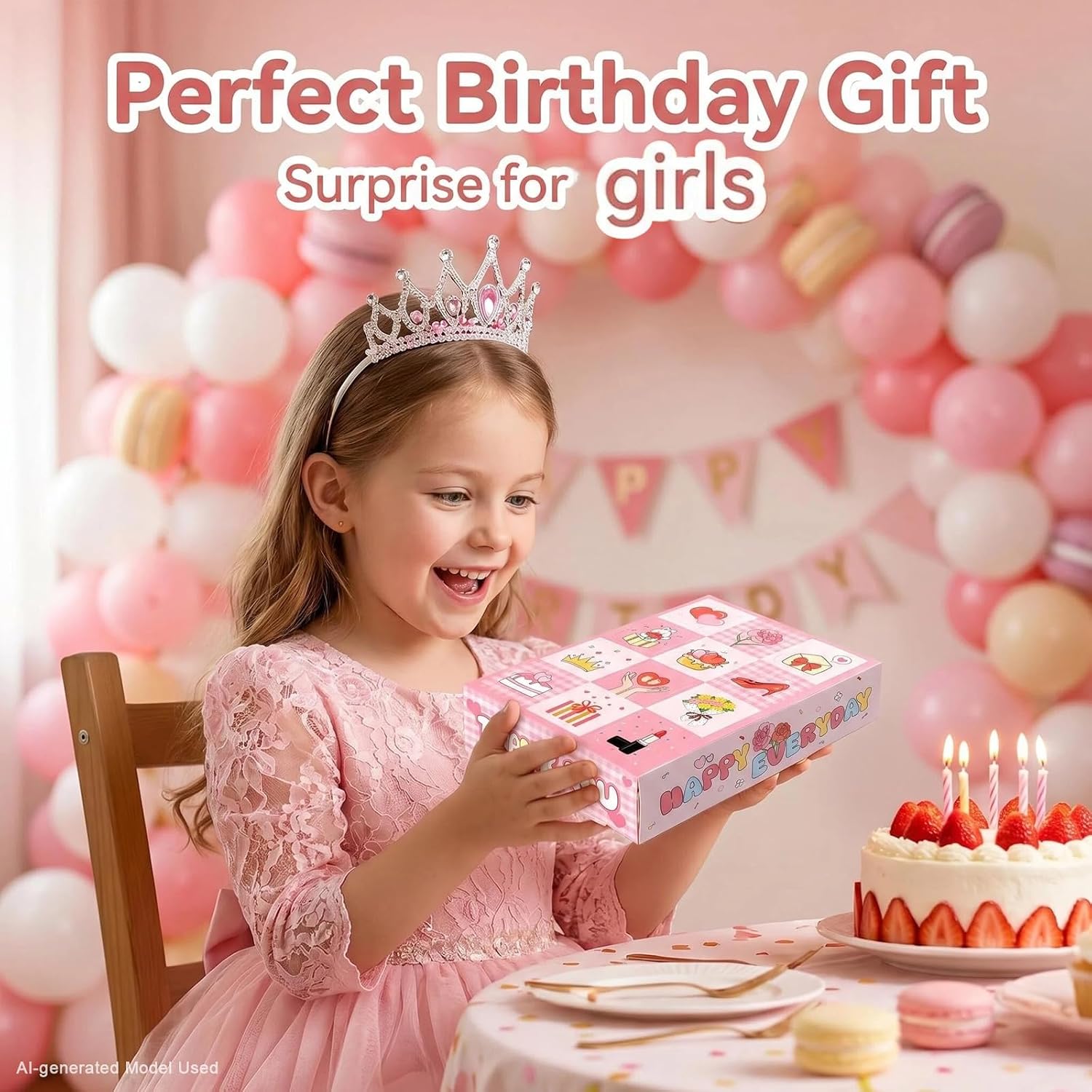 5 Pack DIY Surprise Gift Boxes with Compartments Holes for 12 Days Advent