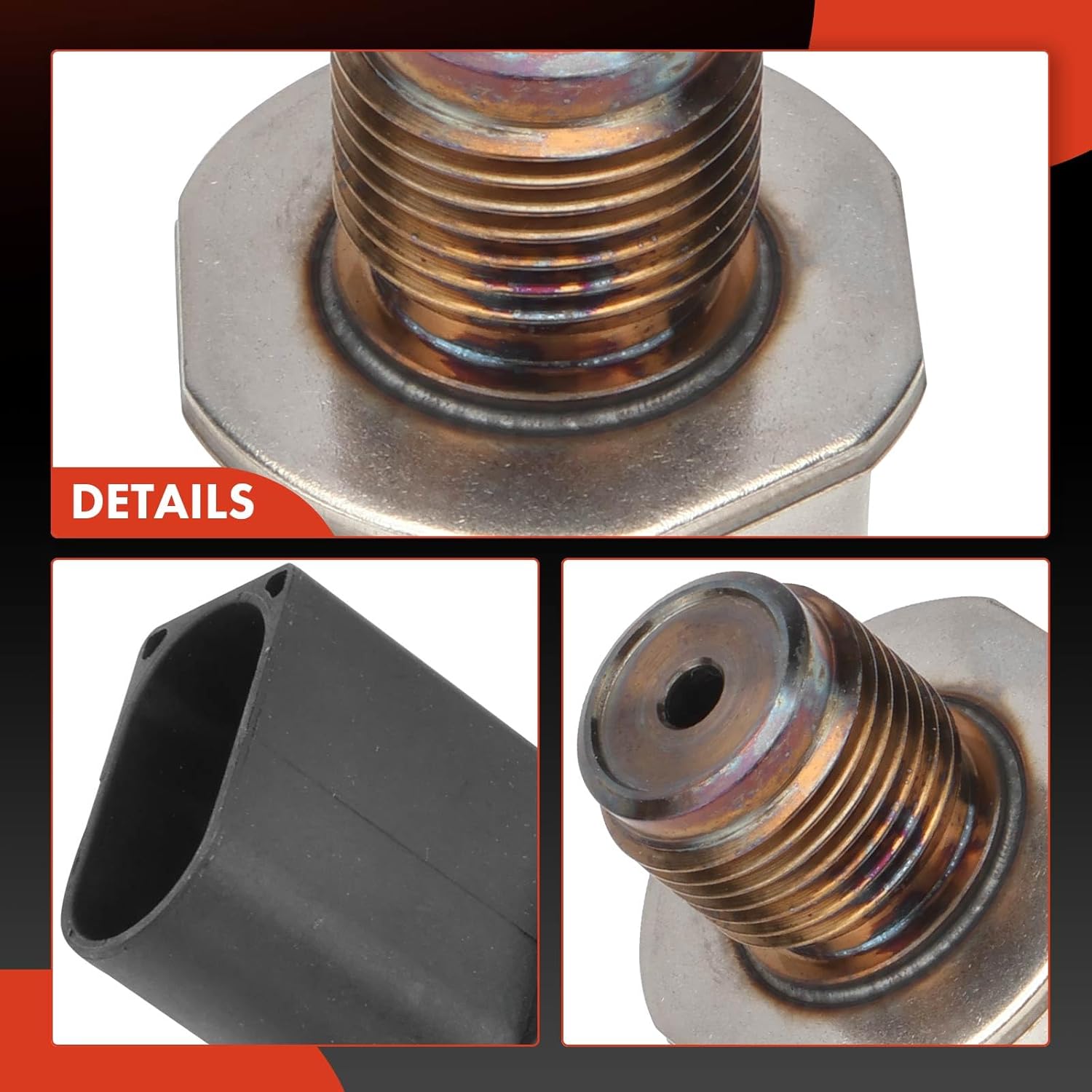 A-Premium Fuel Pressure Sensor [3 Pins] Compatible with Audi Q5 2014-2016, A6 Quattro 2014-2016, A7 Quattro 2014-2015 & Volkswagen Touareg 2013-2016 & Porsche Cayenne 2013-2016, 3.0L