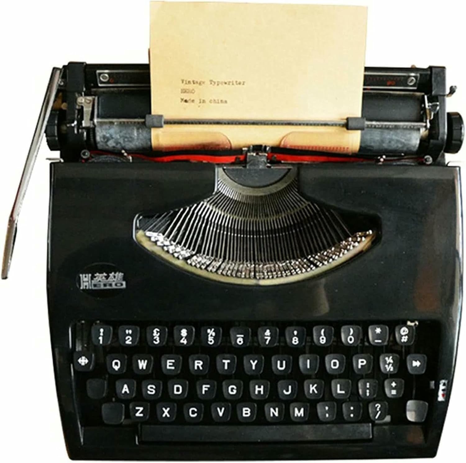 Tedkoo Retro Manual Typewriter - Vintage-Inspired Home Decor for Creative Writing, Crafting & Lettering, Perfect for Writers & Collectors
