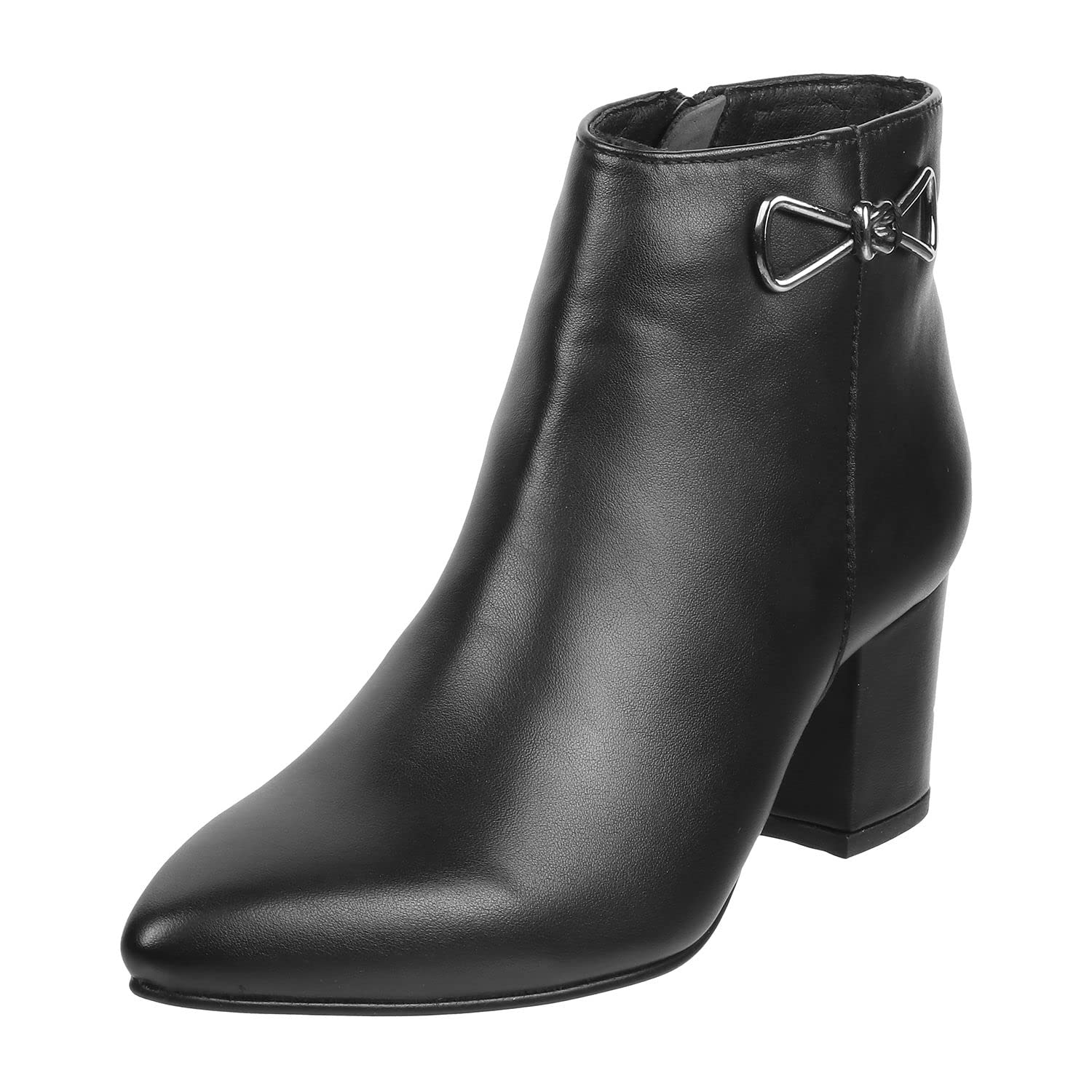 Women's Faux Leather Fashionable Trendy Ankle Boots