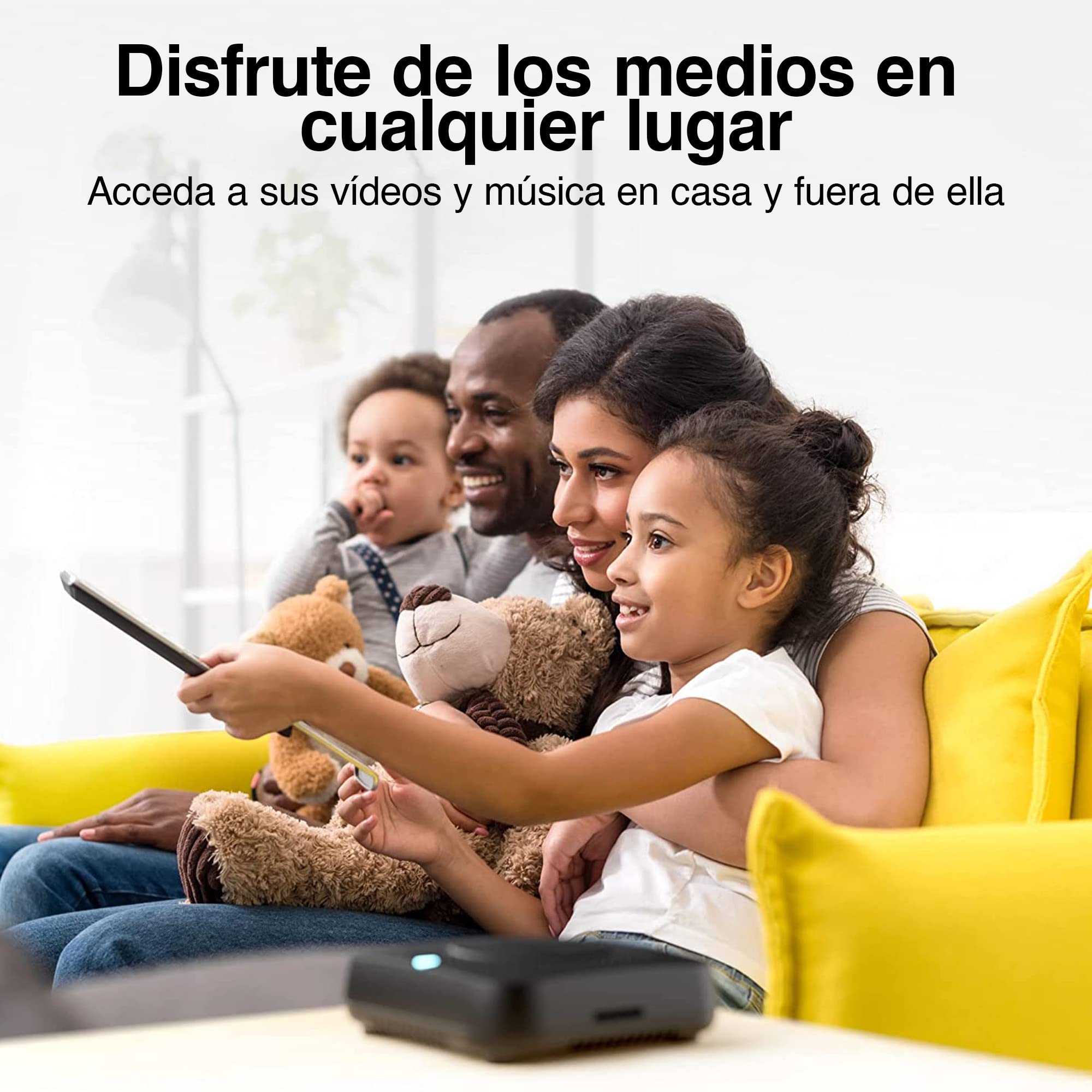 Dispositivo Inteligente de Almacenamiento Personal en la Nube para Archivos Multimedia de Datos, SSD de Alta Velocidad Integrado de 512 GB con Almacenamiento USB