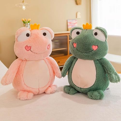 Miniatura 5 de Ruzucoda Muñecos de peluche de rana de peluche, regalos para niños y niñas, 10 pulgadas (verde)