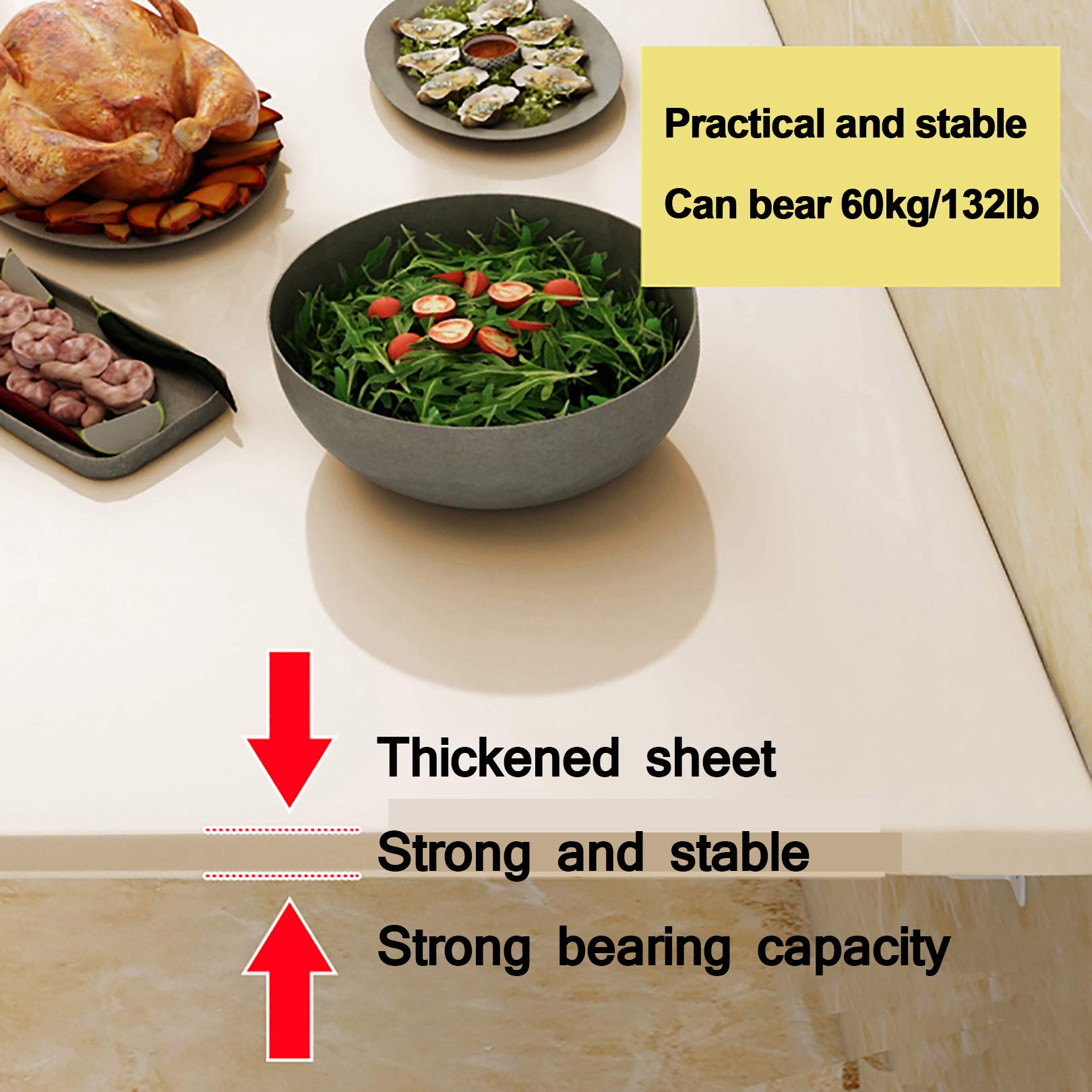 Amazon.co.jp: キッチン 作業台、ダイニングテーブル、省スペース