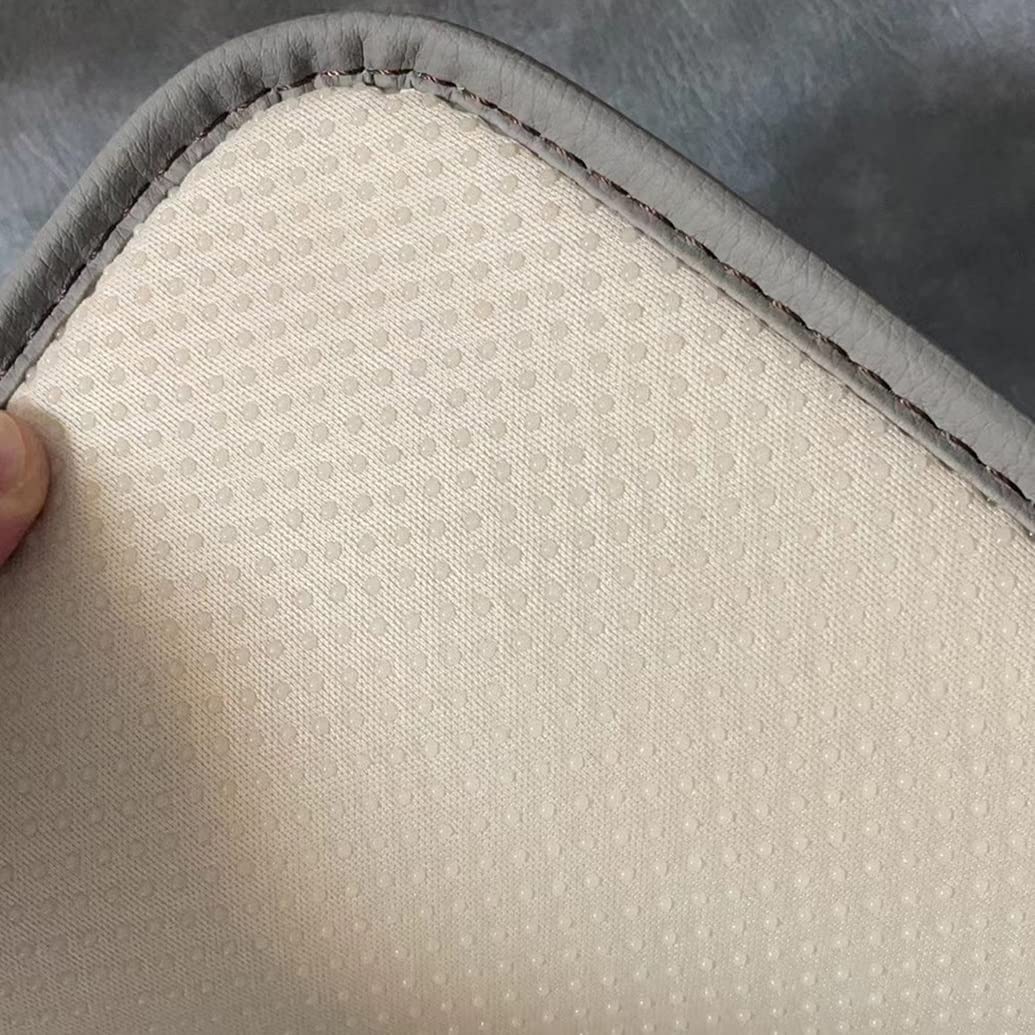 Set di 2 o 4 cuscini impermeabili per sedie in pelle, antiscivolo, colore grigio scuro, 40 cm, perfetti per sedie da cucina e sala da pranzo
