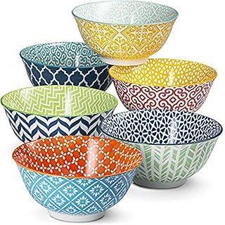 15 Best Kitchen Ideas for Practical Everyday Living 107 KooK Colorful Bowl, Ceramic Porcelain Bowls for Cereal, Fruit, Vibrant P...