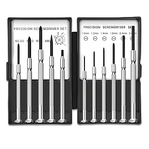 Feinmechaniker Schraubendreher Set11PCS Uhrmacher Mini Pr zisions Schraubenzieher Set Uhrmacherwerkzeug f r Uhren Brillen Laptops Elektronische Ger te