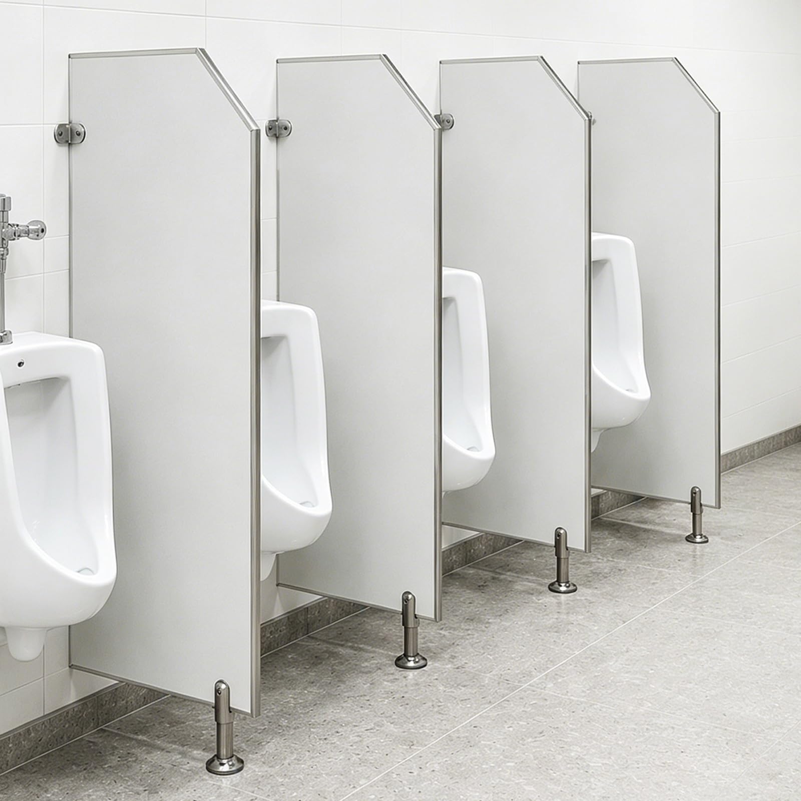Yqyc 47.5in High Urinal Partition Screen, Privacy Panel for Public Restrooms, Modern Floor-Mounted Toilet Partition Wall for Hotels & Station(4 PCS)