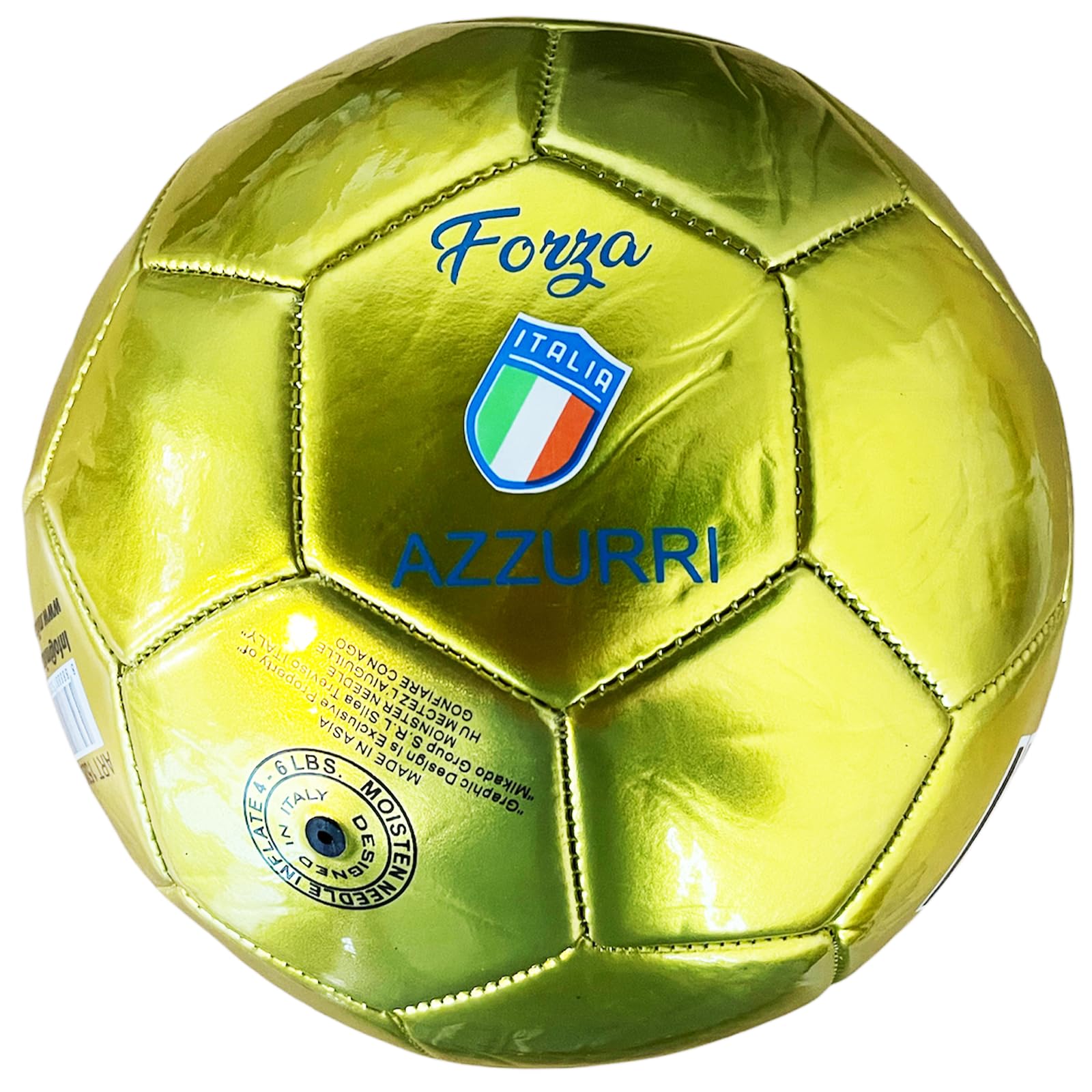 Pallone da Calcio. Palla da Calcio per Partite o Allenamenti. Modello Italia.