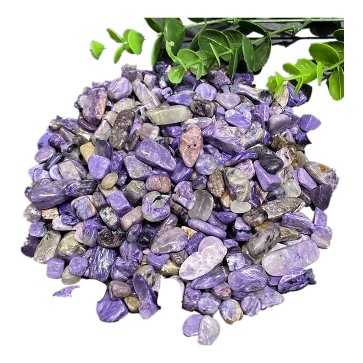 Roca a granel cuarzo natural decorativo 10-20mm grava de cristal 100g