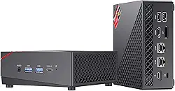 ACEMAGIC Mini PC para jogos AMD Ryzen 7 5700U 32GB DDR4 RAM, SSD 512GB Wind 11 Pro 8 Cores/16 Threads Mini Computadores (até 4,4 Ghz) Mini Desktop com tela tripla 4K Bluetooth/WiFi 6/Office