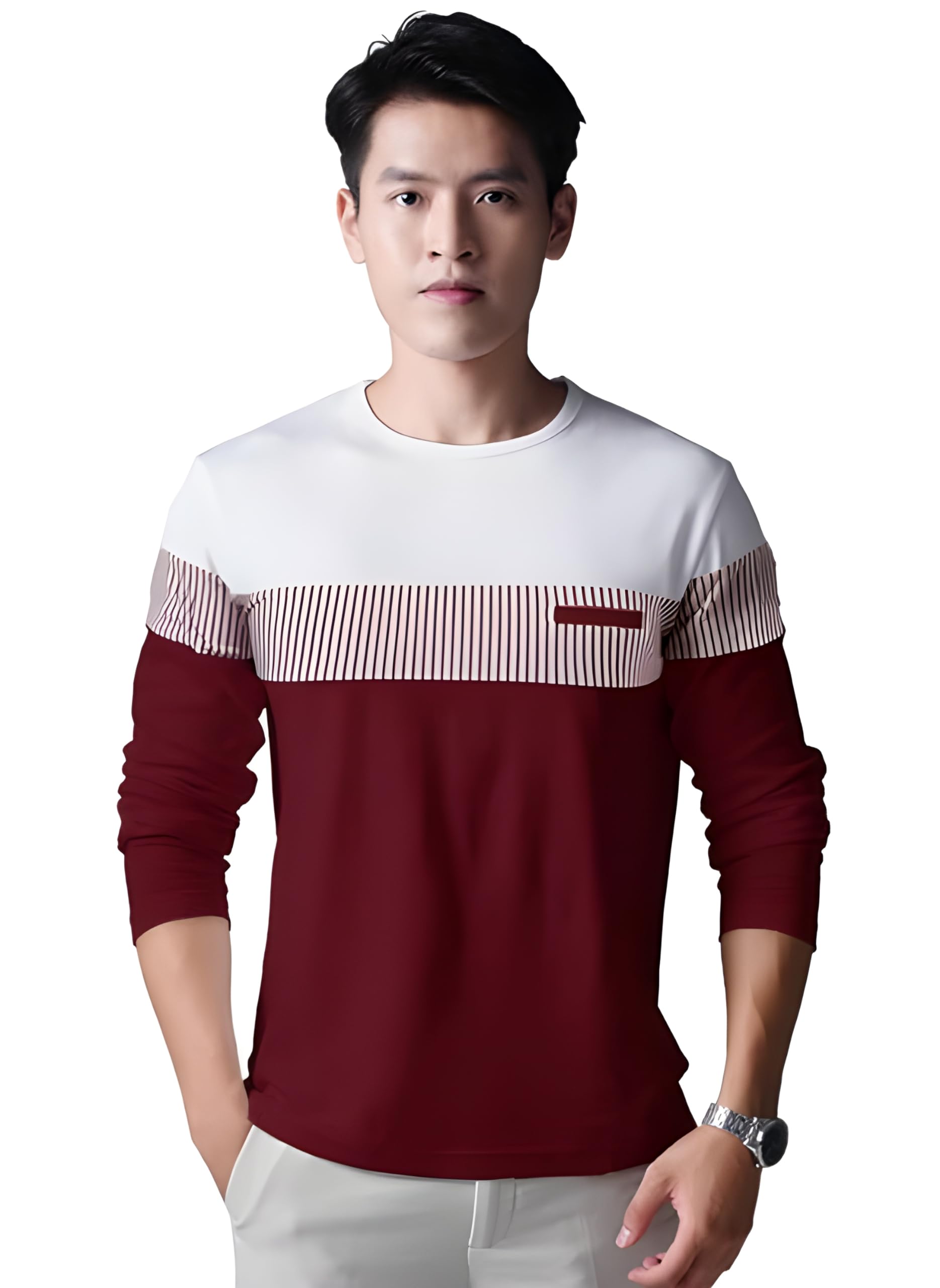 La & Le Men's Long Sleeve T-Shirt, Casual T Shirts for Summer-picture-12