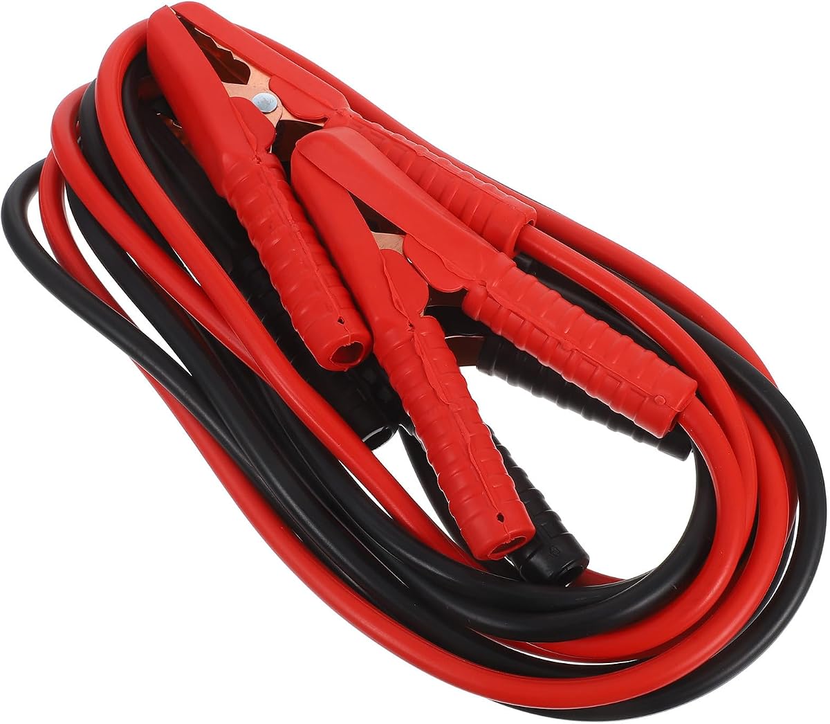 Car Battery Jump Starter Cables 3 Meters 2000a Heavy Duty with Clamps | Plastic Alloy Build, Compact Portable Design, Roadside Assistance Emergency Use