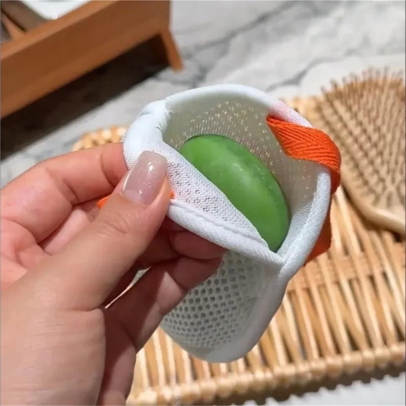 60pcs Soap Pocket Bag Saver Pouch für Feste Seife