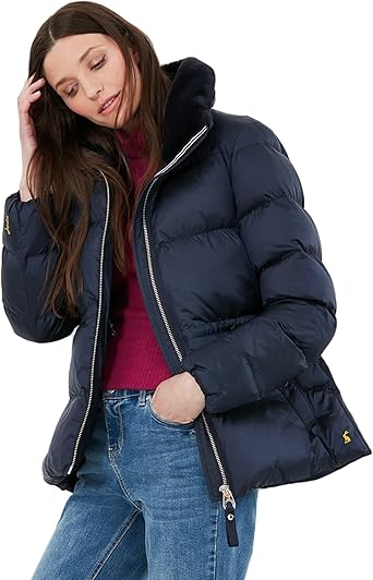 navy short padded coat