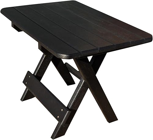 Miniatura 9 de Phat Tommy Mesa auxiliar plegable para patio al aire libre  Mesa auxiliar de polietileno Adirondack  Mesa auxiliar para todo tipo de clima para tu