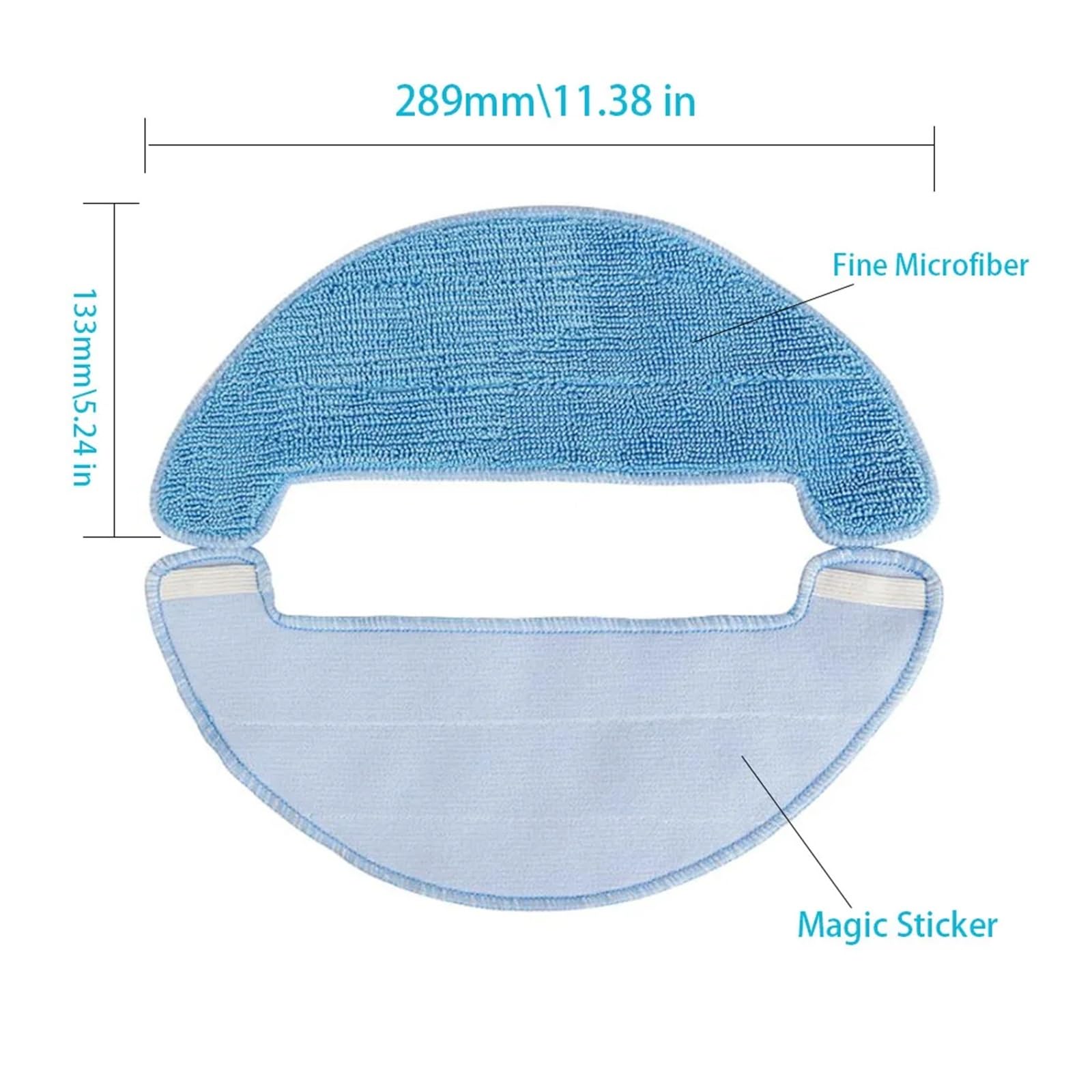 Kompatibel mit ILife A4 A4S A40 Kompatibel mit Polaris PVCR 1126W 0726W 0826 0926W Seitenbürstendeckel Filter Sieb Mopp Ersatzteile(2pcs Filter)