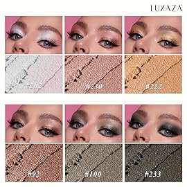 LUXAZA PRO Brown Eyeshadow Stick Makeup Set 6PCS, Neutral Shimmer And Matte Cream Eye Shadow Palette, Metallic Bronze Smoky Eyeliner Brightener Crayon Pencil Kit, Ideal Gift for Women -Dusk Bloom