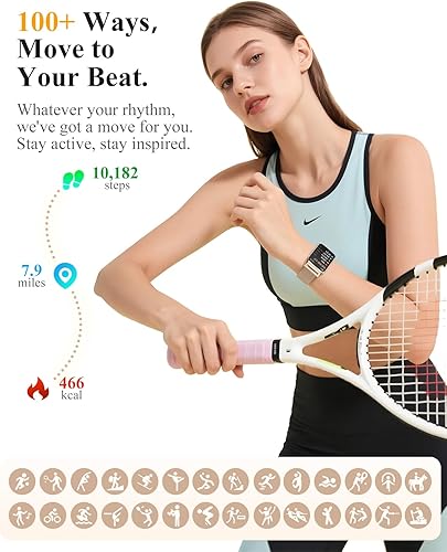 Miniatura 3 de Reloj de seguimiento de actividad física para mujeres y hombres, contador de pasos, compatible con iPhone Android, IP68 impermeable rastreador