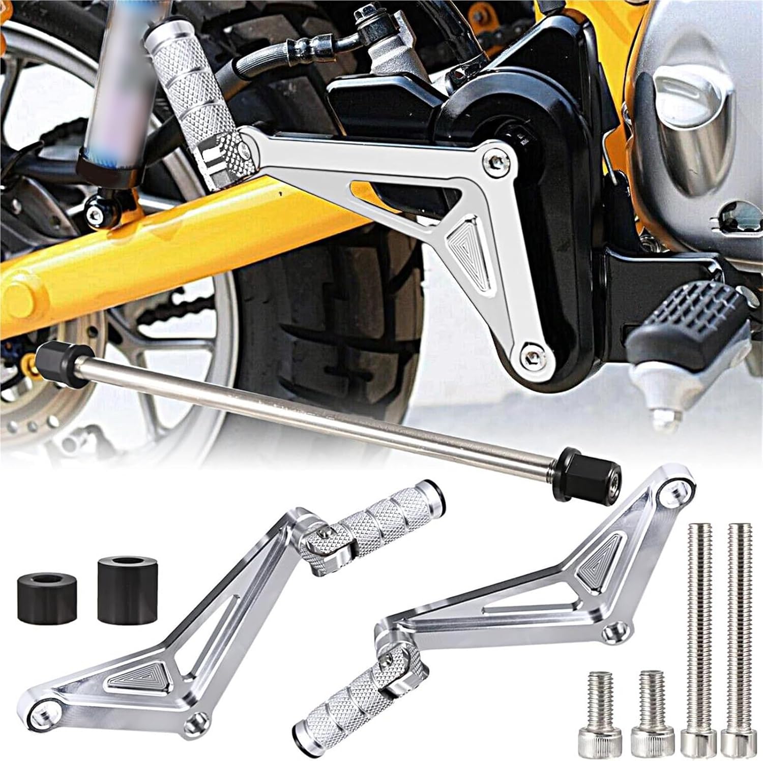 WOFUJI(ジーテ) オートバイ 後部乗客用フットレスト フットペグ