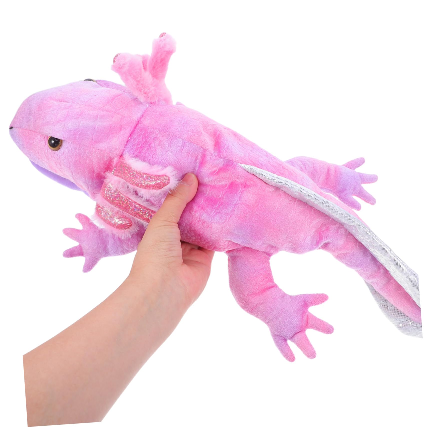 Homoyoyo Marioneta De Salamandra De Peluche Boca Móvil Juguete para Historias rol Años para Espectáculos Teatrales