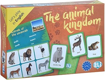 Amazon Eli Game 英語教材 ビンゴゲーム The Animal Kingdom ビンゴ くじ おもちゃ