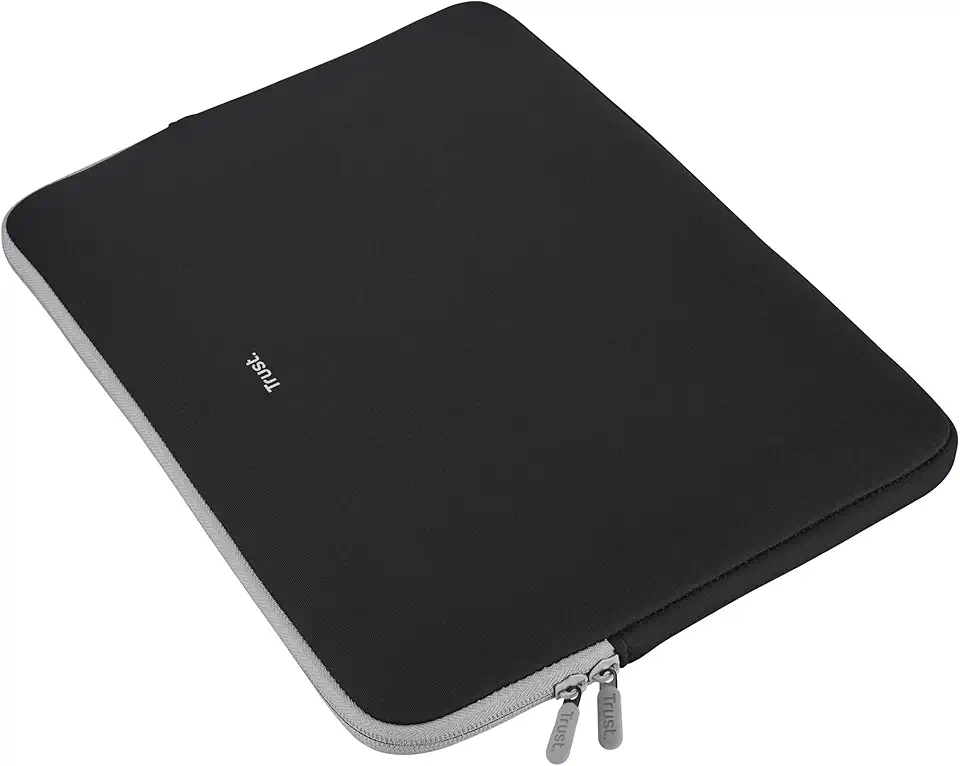Trust Primo Capa para Notebook 13,3 Polegadas em Neoprene – Proteção contra Riscos e Impactos, Case Compatível com Laptop e MacBook, Leve, Macia, Preto