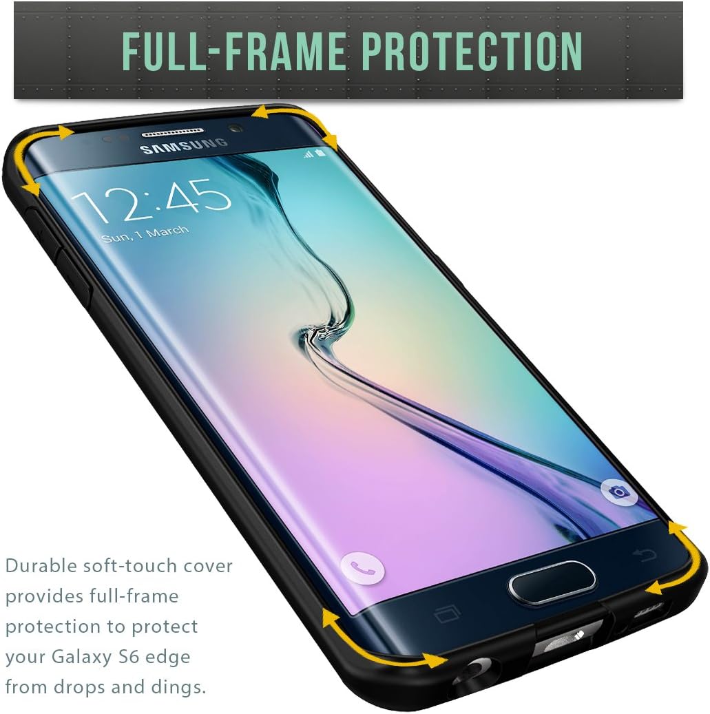 Promo Discount Up To 70% Off Smartish Galaxy S6 Edge Wallet Case - Wallet Slayer Vol. 1 - Ultra Slim Protective Credit Card ID Cover - (Silk) - Black Onyx