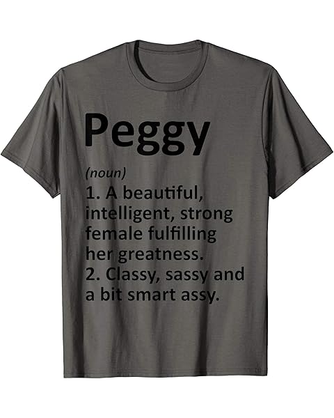 PEGGY Definition Personalized Name Funny Christmas Gift T-Shirt