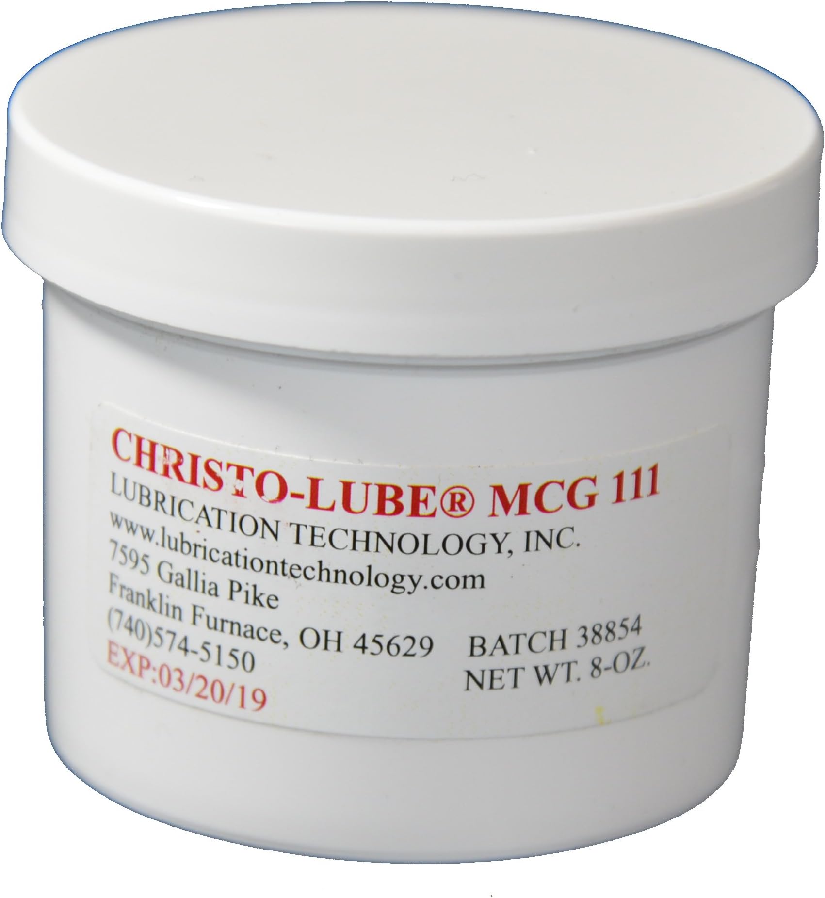 Christo Lube MCG111, 8 Ounce Jar