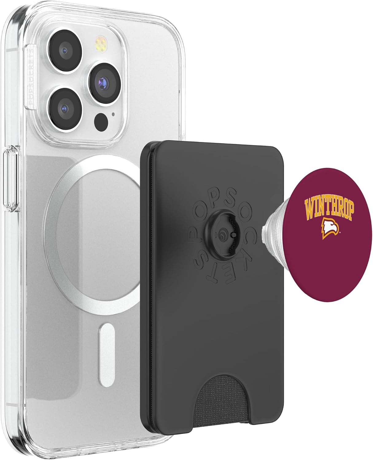 Winthrop Eagles | Official NCAA University of | NCAFWNT02 PopSockets PopWallet for MagSafe
