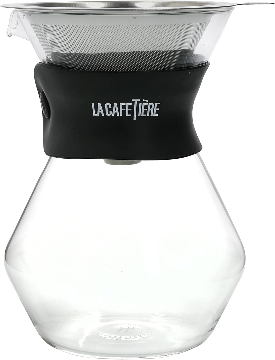 La Cafetière Glass Carafe and Coffee Dripper Set, 3 Cup, Gift Boxed,Black