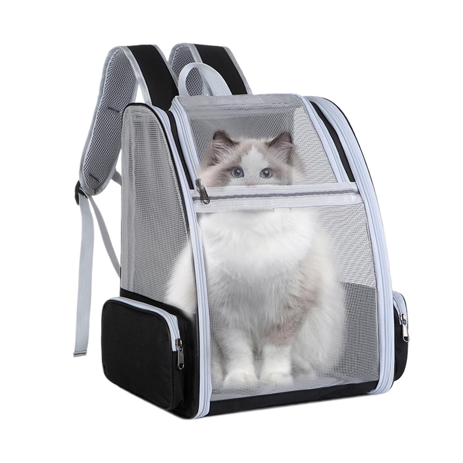 Mochila de viaje para gatos y perros pequeños: paseos cómodos de 42x38cm