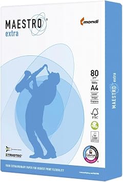 Maestro 9457 A80S Extra Paper A4 80 g/m2 500 Sheets Each/White