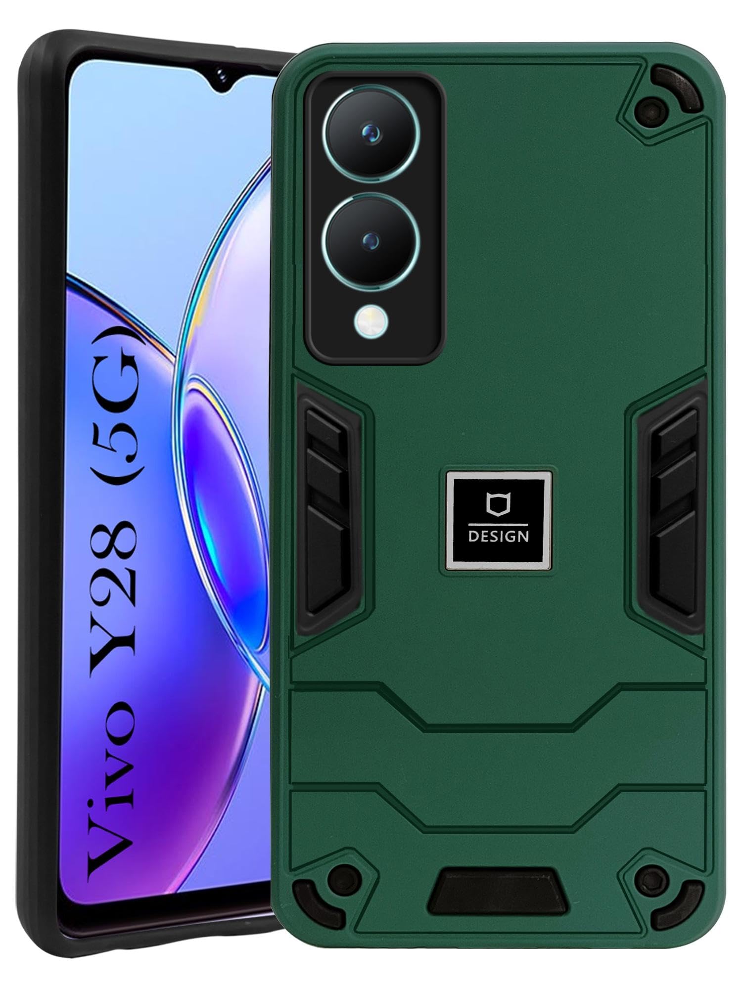 Jkobi Back Cover Case for Vivo Y28 5G (Lightweight Hybrid Shockproof Polycarbonate| Slim Green) (B0CTJRRH6F) Amazon Price History, Amazon Price Tracker