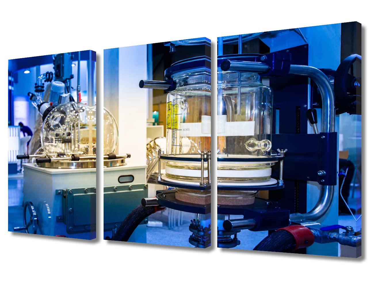 TUMOVO 3 Pieces Medical Poster Canvas Wall Art Clinical Laboratory Artwork Bathroom Decor Wall Art Medical Examination Print on Canvas Stretched and Framed Ready to Hang (36" Wx24 H)