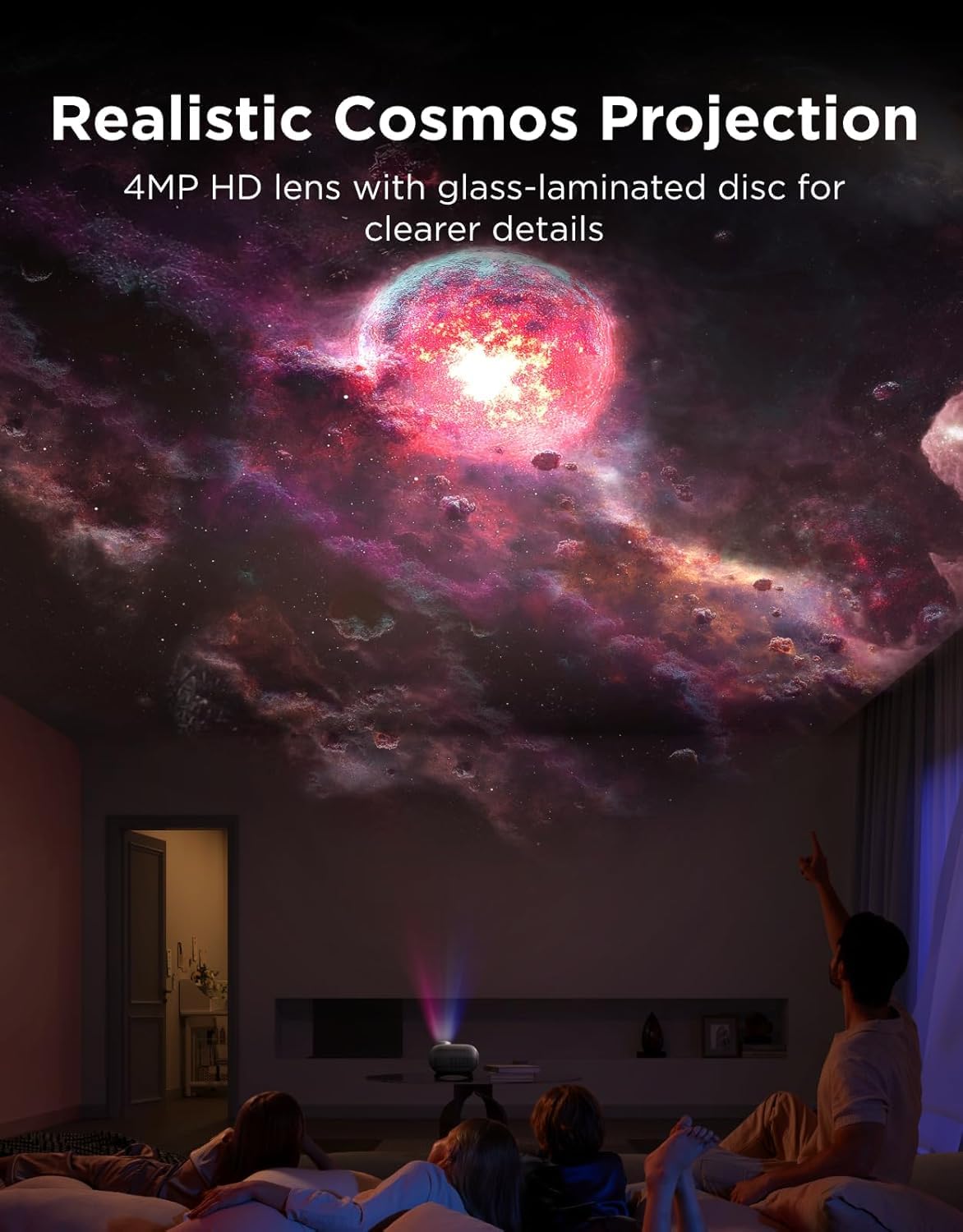 Govee Proyector de luz estrella Galaxia 2 Pro, lente HD de 4 megapíxeles, proyector planetario compatible con Matter, proyector de luz nocturna con más de 20 escenas predefinidas